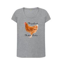 Athletic Grey Magnificent Mother Clucker Scoop Neck T-shirt