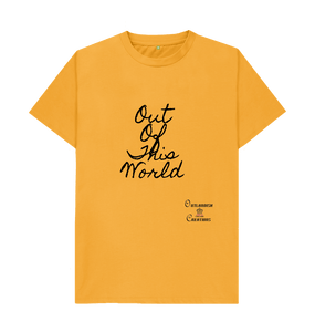 Mustard Large Unisex Out of This World  T-shirt