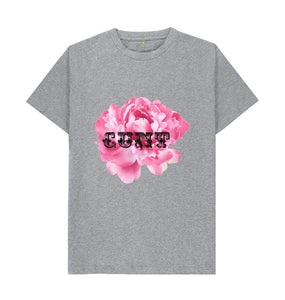 Athletic Grey Pink Peony Cunt T-shirt