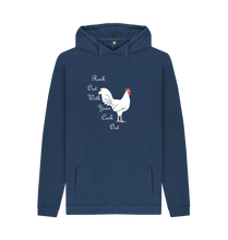 Navy Printed Hoody Front