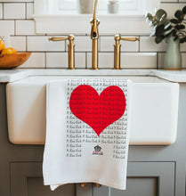 I Love Cock Tea Towel