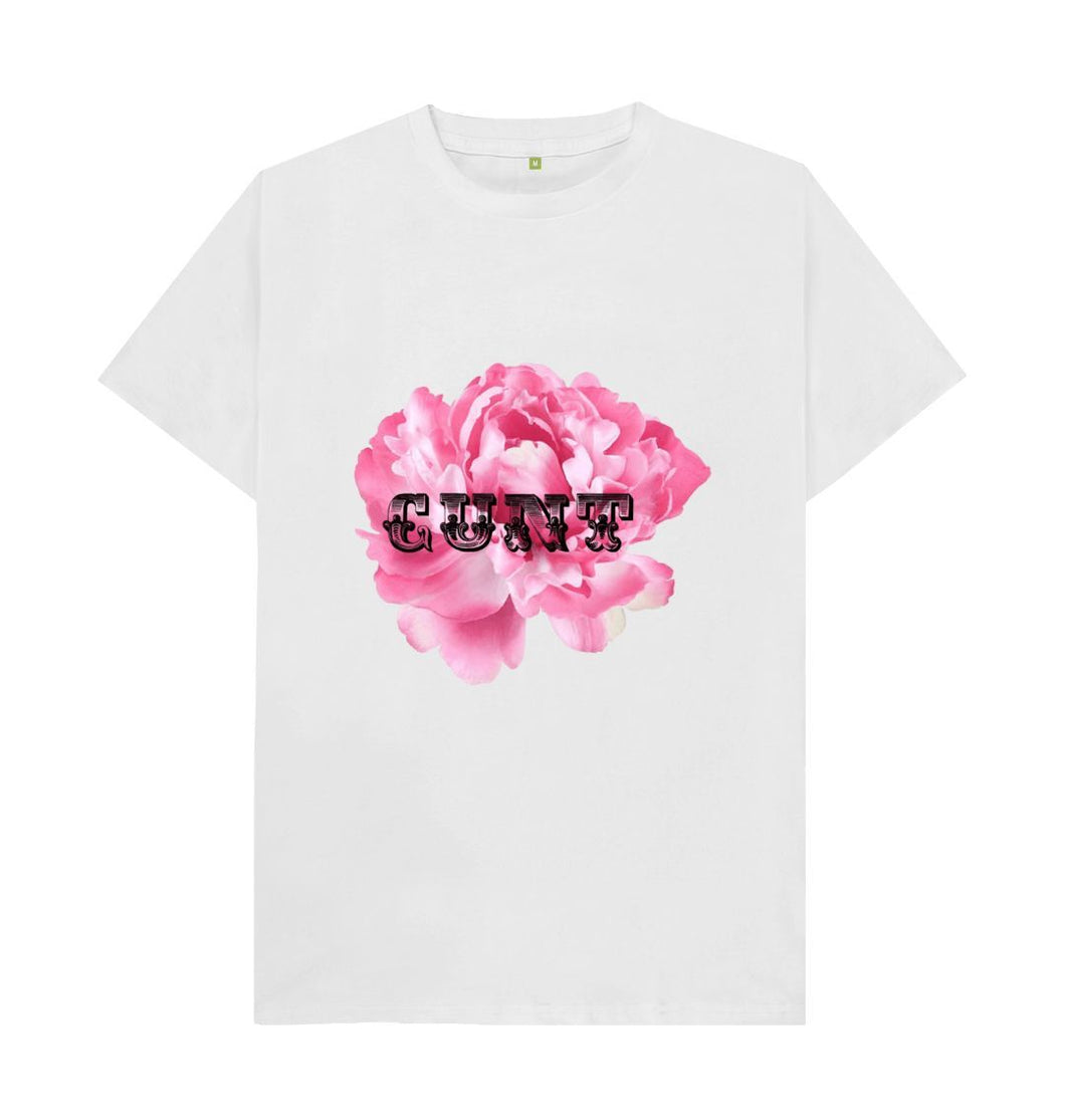 White Pink Peony Cunt T-shirt