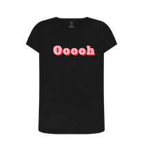 Black Recycled Printed T-Shirt Front