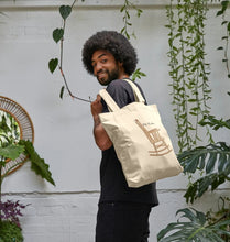 Old Rocker Tote Bag in White and Natural