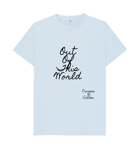 Sky Blue Large Unisex Out of This World  T-shirt