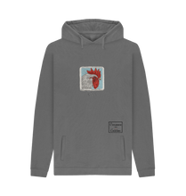 Slate Grey Printed Hoody Front
