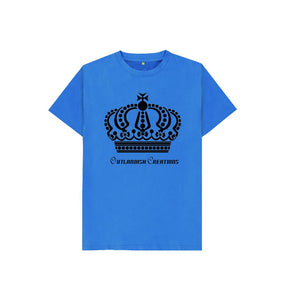 Bright Blue Kids Pearly Crown T-shirt