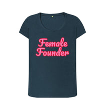 Denim Blue Female Founder T-shirt