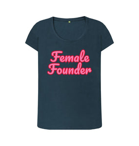 Denim Blue Female Founder T-shirt