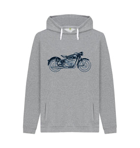 Light Heather Biker Hoodie