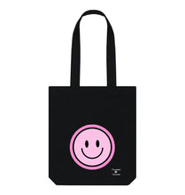 Black Happy Pink Smiley Bag