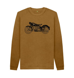 Brown Biker Sweatshirt