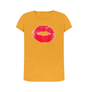 Mustard Lips Crew Neck T-shirt