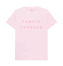 Pink Female Founder Crew Neck T-shirt