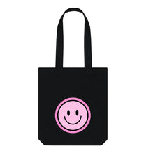 Black Happy Pink Smiley Bag