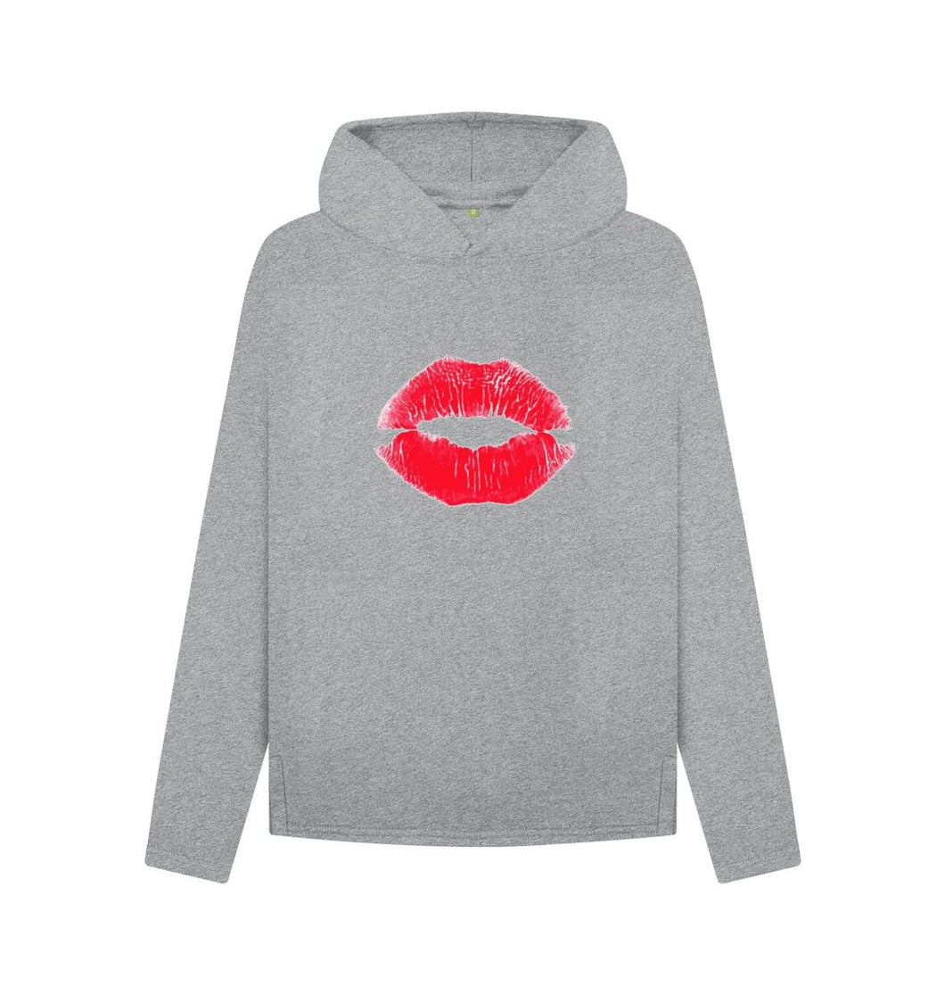 Athletic Grey Lips Hoodie