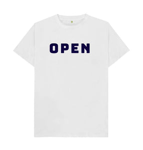 White Open Closed T-shirt