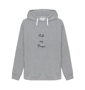 Light Heather Pull my Finger Hoodie