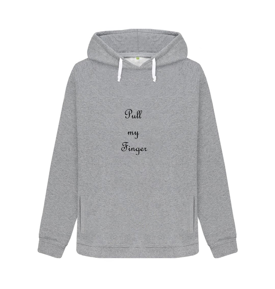 Light Heather Pull my Finger Hoodie