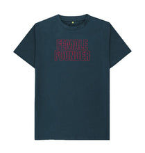 Denim Blue Larger Fit Female Founder T-shirt