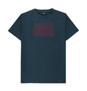 Denim Blue Larger Fit Female Founder T-shirt