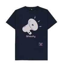 Navy Blue Womenswear Pink Shouty T-shirt