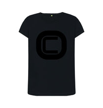 Black Womenswear Outlandish Creations Logo T-shirt