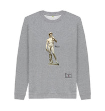 Light Heather Michelangelo's David Crew Neck Sweater