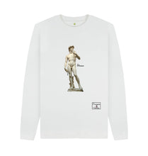 White Michelangelo's David Crew Neck Sweater