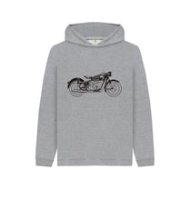 Athletic Grey Kids Biker Hoodie