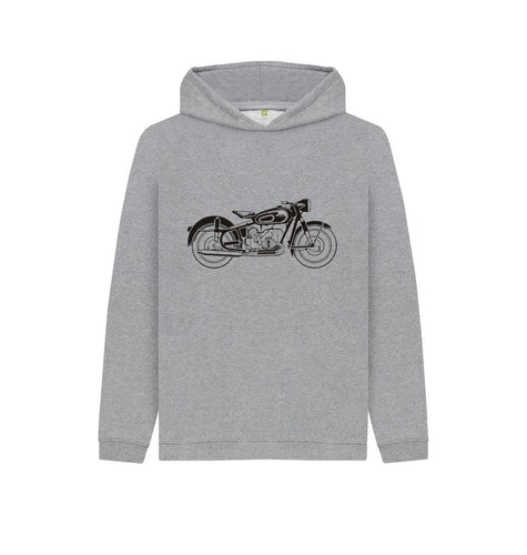 Athletic Grey Kids Biker Hoodie