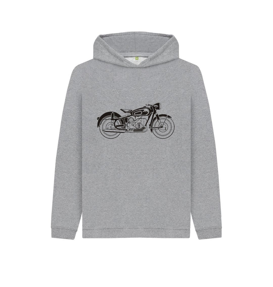 Athletic Grey Kids Biker Hoodie