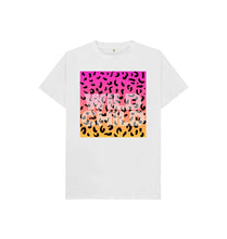 White Kids Wild Child Leopard T-shirt
