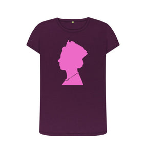 Purple Women's Queen Crew Neck T-shirt