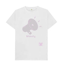 White Womenswear Pink Shouty T-shirt