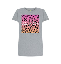 Athletic Grey She Her Shirt Leopard Print Dress