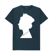 Denim Blue Queen silhouette T-shirt