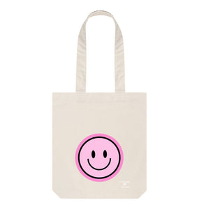 Natural Happy Pink Smiley Bag
