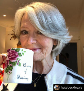 Queen of Farting mug