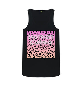 Black Mother Cuppa Leopard print lady tank top