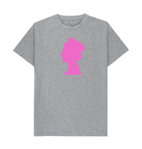Athletic Grey Unisex Pink Queen T-shirt
