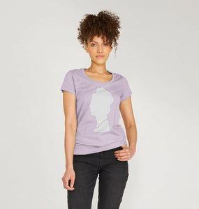 Women's Scoop Neck silhouette of Queen Elizabeth II T-shirt