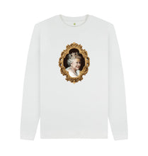 White Queen Elizabeth II crew neck sweater