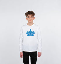 Kids Blue Crown long sleeved T-shirt