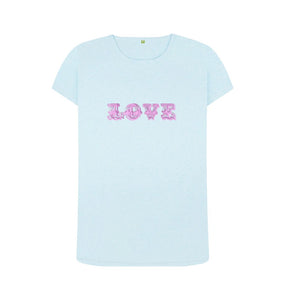 Light Blue Women's Love T-shirt