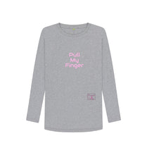 Athletic Grey Pull My Finger Long sleeved T-shirt