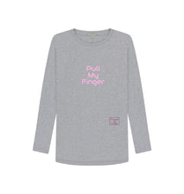 Athletic Grey Pull My Finger Long sleeved T-shirt