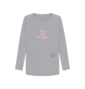 Athletic Grey Pull My Finger Long sleeved T-shirt