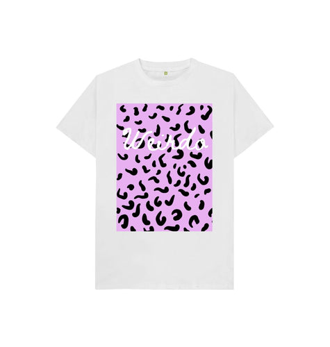 White Kids leopard print Weirdo T-shirt