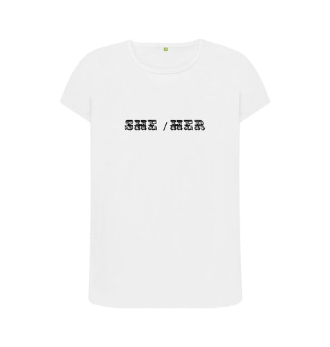 White She \/ Her T-shirt